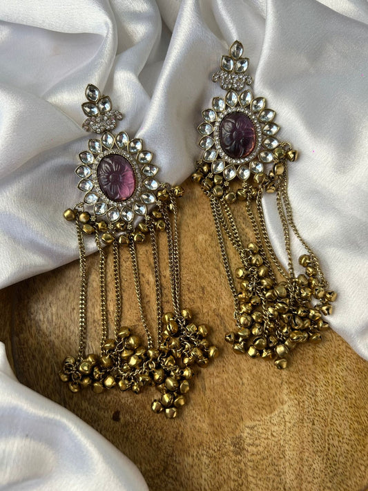 phool ghungroo earrings