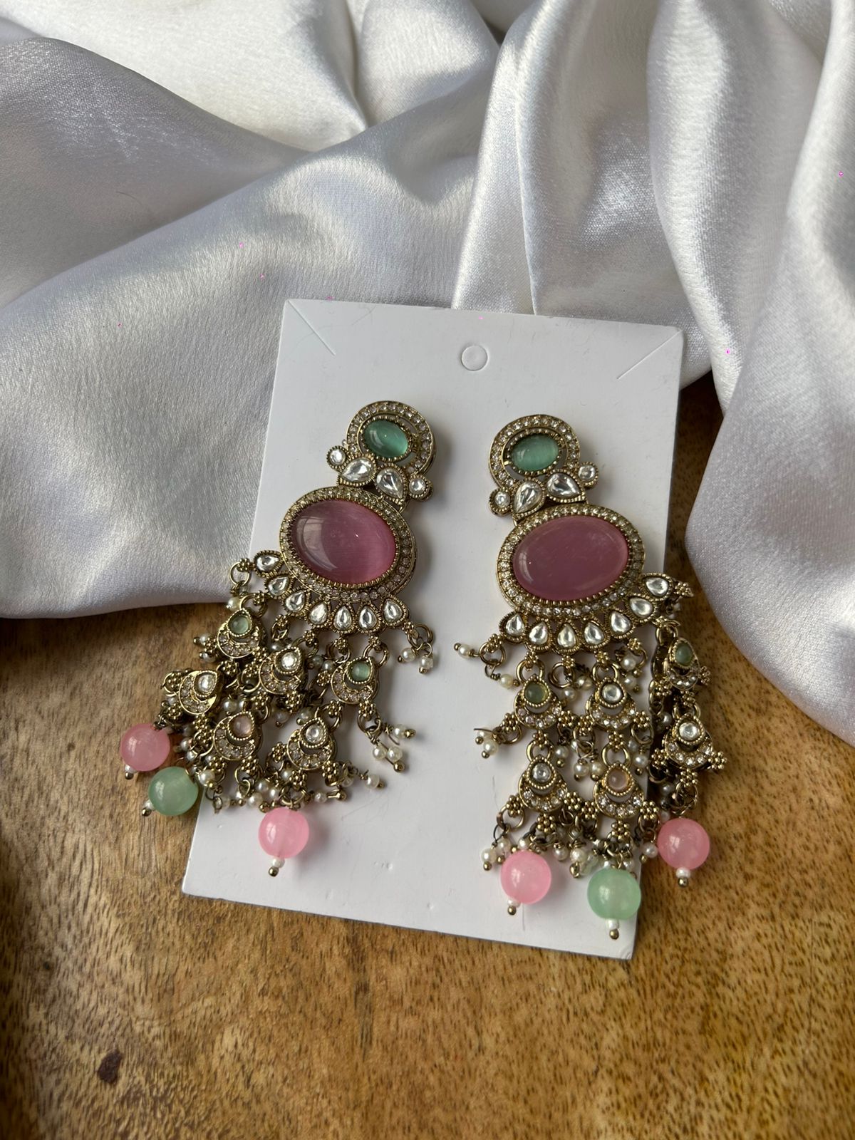 Rose garden jhumkas