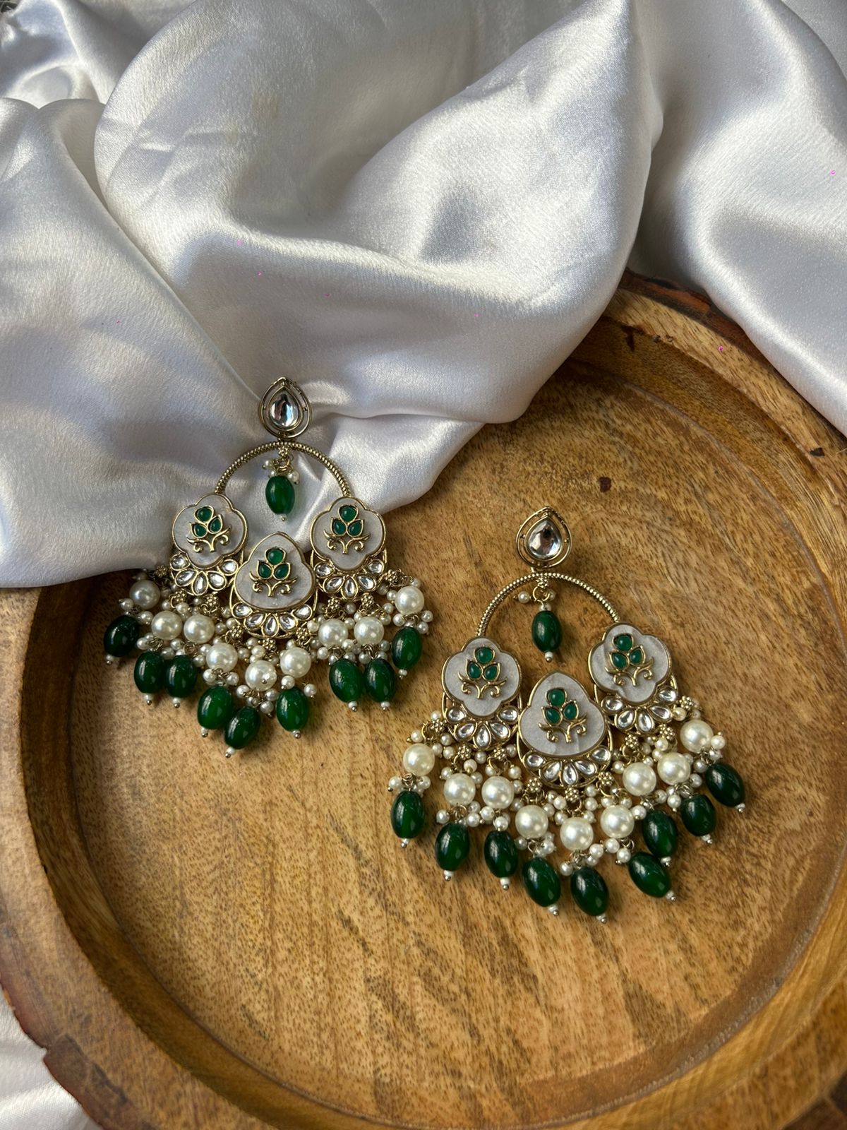 Green chandbali