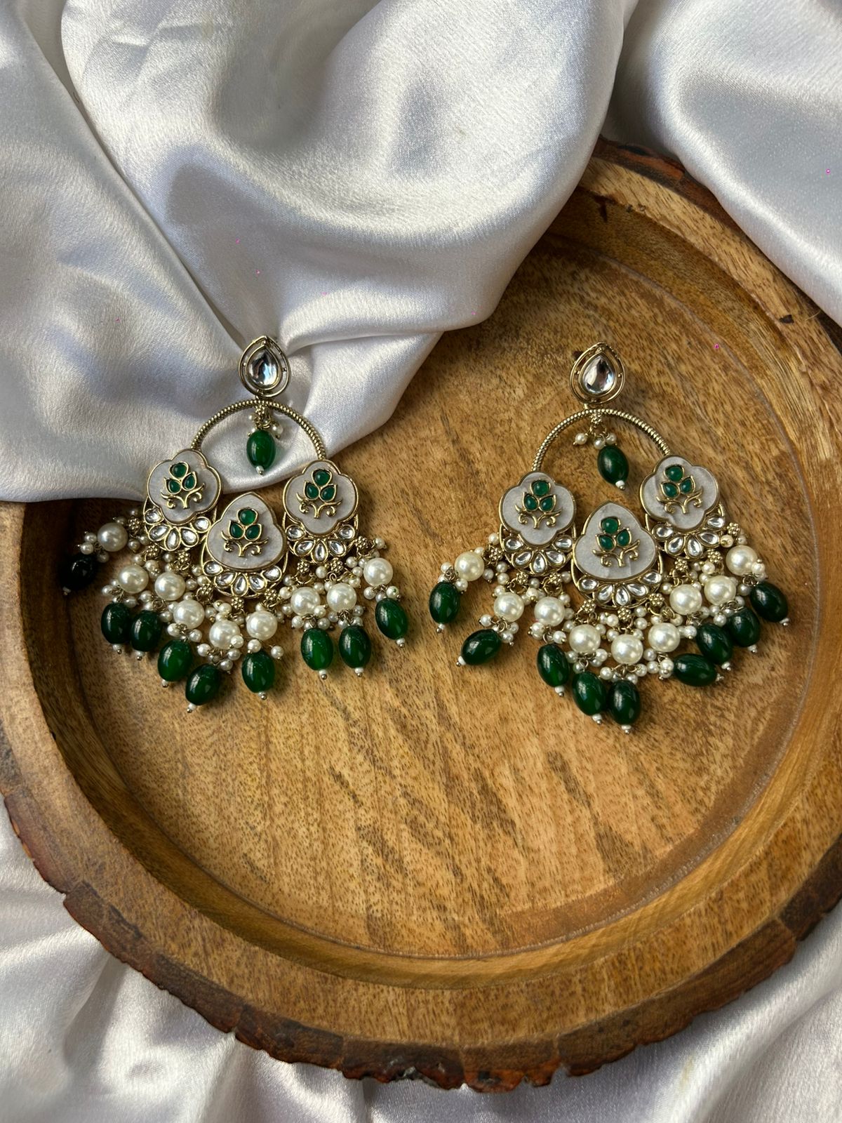 Green chandbali
