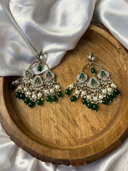 Green chandbali