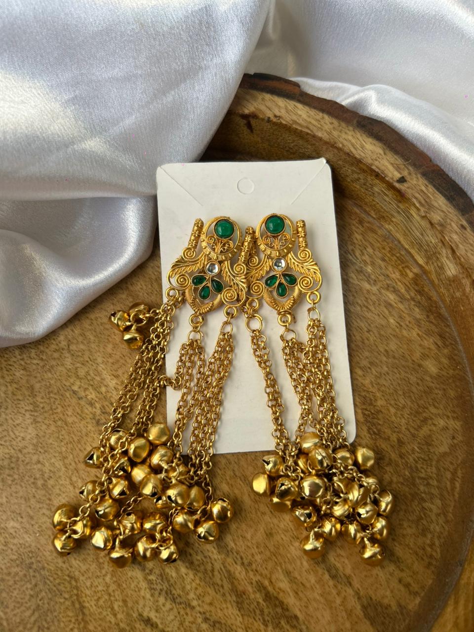 Green Chandbali