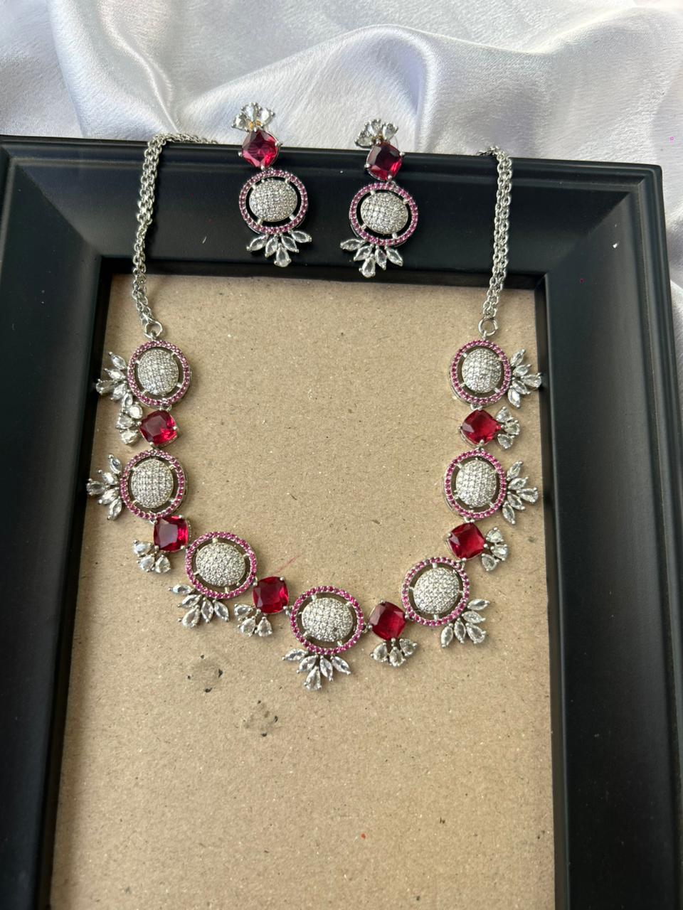 Ruby Nano Line AD Necklace