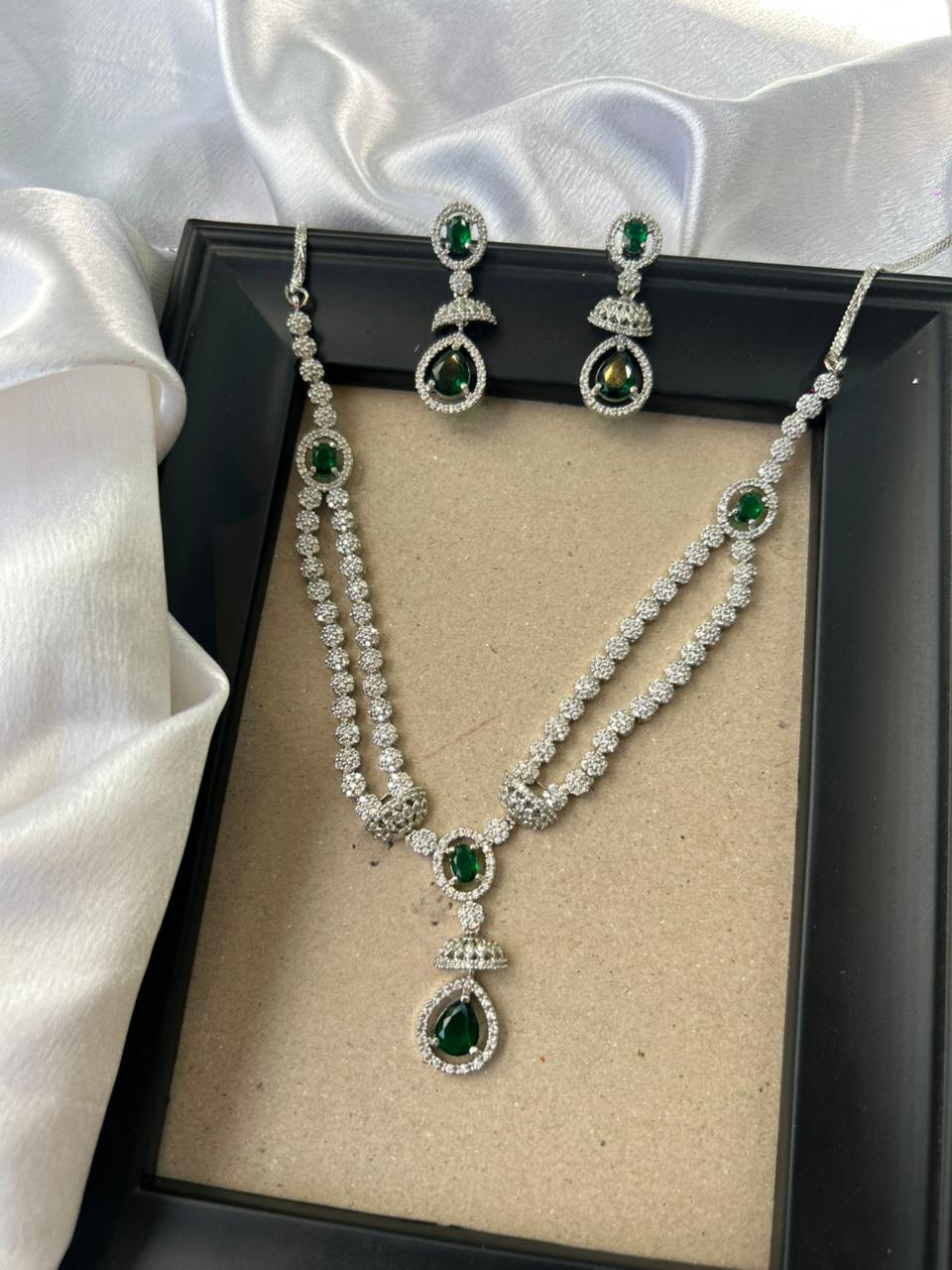 Emerald Line AD Necklace