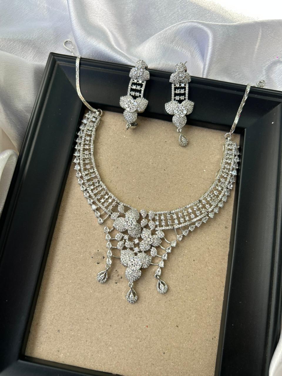 Ivory Aura AD Necklace
