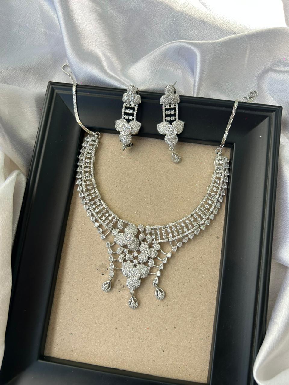 Ivory Aura AD Necklace